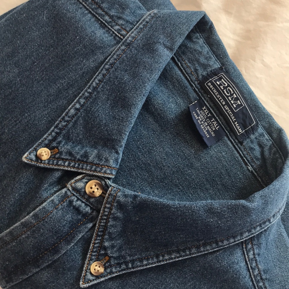 ❄️🌟2XHP🌟 MENS BIG & TALL DENIM SHIRT
